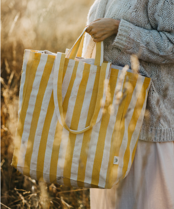 OMOM:s Färgglada paket - 3-pack Randig Totebag