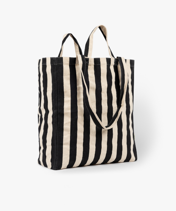 Tote bag Original - Striped BLACK