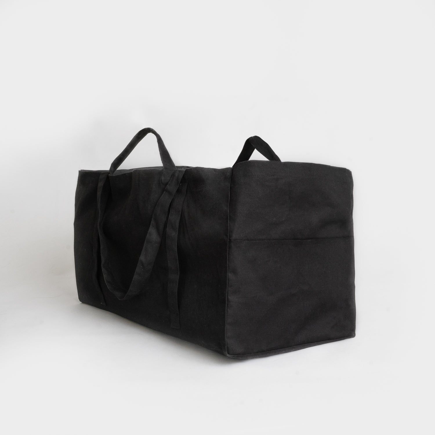 Large organic tote bag Black