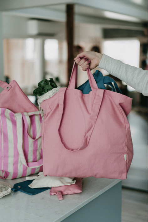 Organic tote bag Original Pink