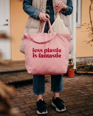 Organic tote bag Natural with print