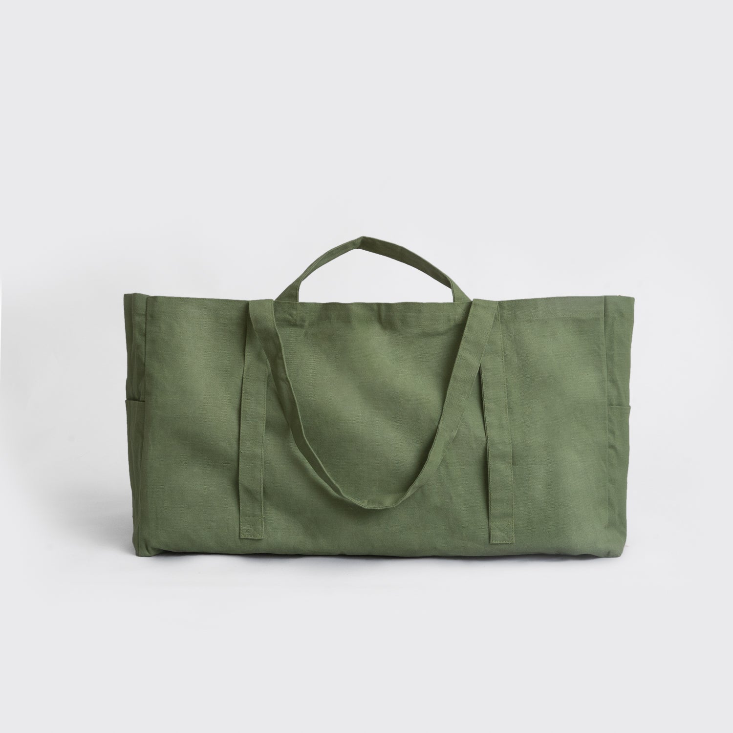 Organic large tote bag Green