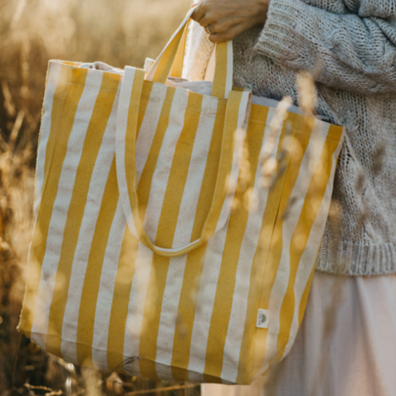 Cloth bag Original - Striped YELLOW